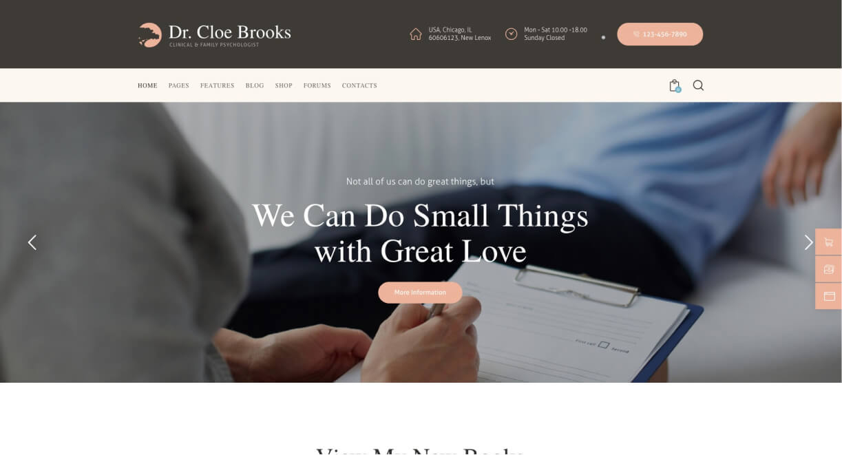 Cloe Brookes - WordPress Themes for Psychologists